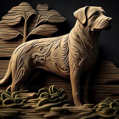 3D model st Danish Swedish farm dog (STL)